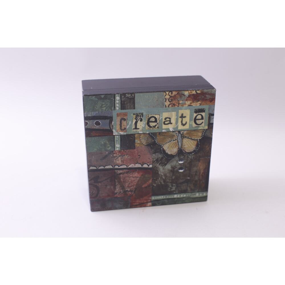 Kelly Rae Roberts, Create, Trinket Box, 5 inches, Keepsake, ~ 251013-WH 1375
